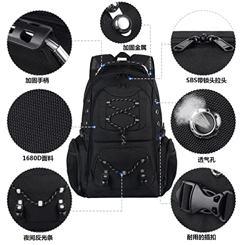 Mochila Masculina Executiva Antifurto Impermeável Multifuncionais refor ada em poliester para viagem