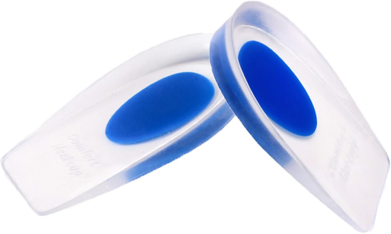 VIKIZAN Gel Silicone Heel Cups/Pads - 1 Pair Heel Lifts for Achilles Tendonitis, Shoe Wedge Inserts for Plantar Fasciitis, Sore Heel, Bone Spur, Foot Pain Relief Support, Comfort Cushion Insoles-picture-17