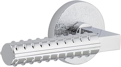 Viaggio Circolo Roseta de lino individual con palanca de refuerzo Contempo en cromo brillante