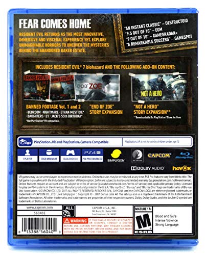 Resident Evil 7 Biohazard Gold Edition - PlayStation 4