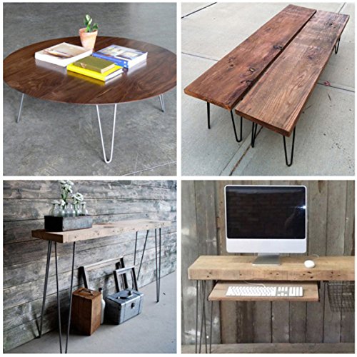 Cusfull 4 x Gambe per Tavolo a Forcina Gambe da