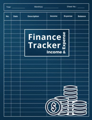Finance Tracker Book for Income & Expenses: Simple Daily and Monthly Financial Record Organizer for Personal or Business Use | Includes Income Statement Templates for Bookkeeping and Taxation