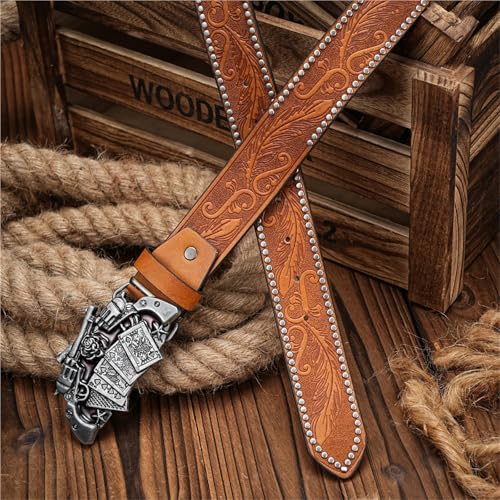 A Men's And Women's Casual Retro Belt Western Style! PU Leather Belt With Metal Buckle, Suitable For Daily Work Wear2