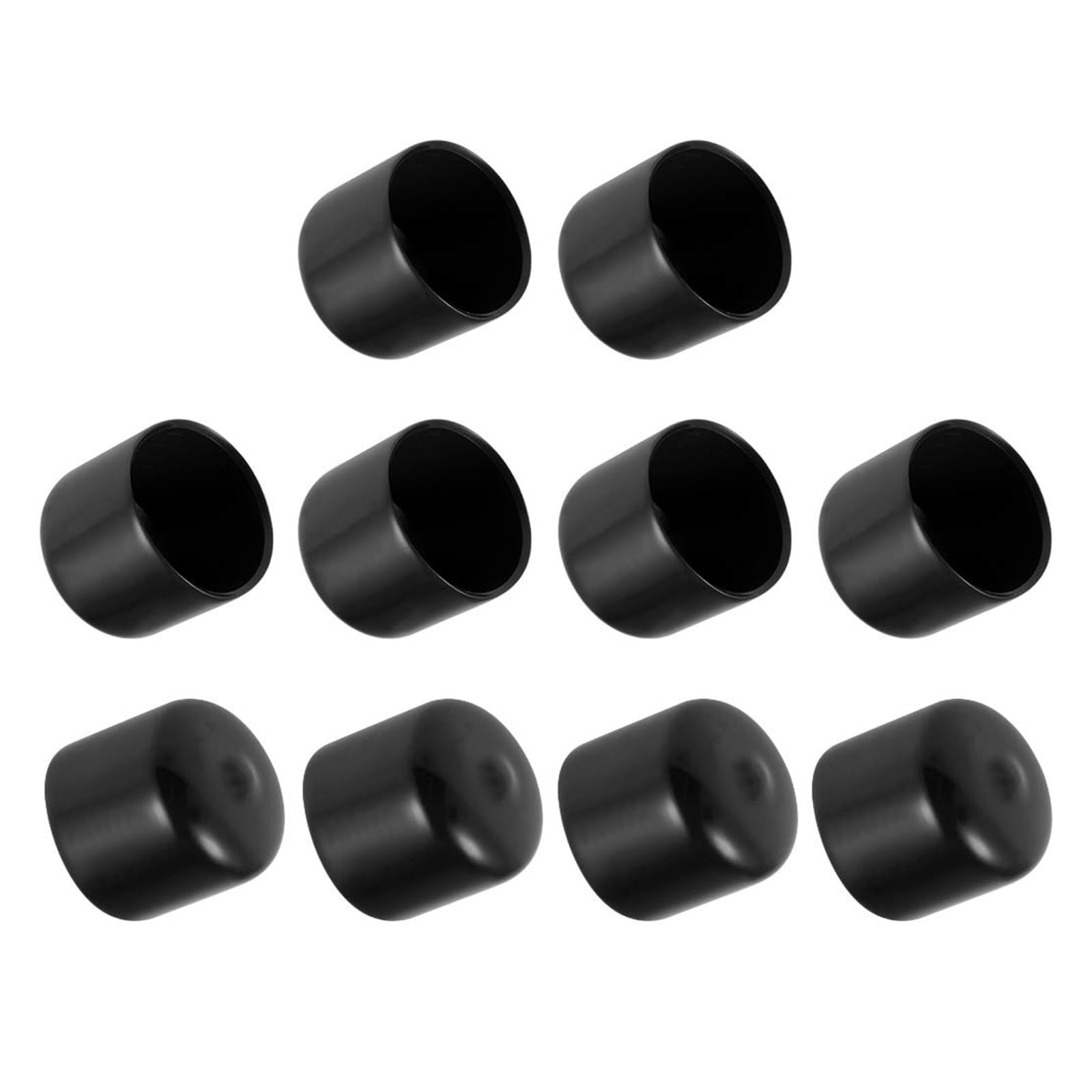 ROWORKX 25mm Rubber End Caps for Metal Rods, Screws, Furniture Tips 10pcs