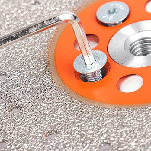 100/115/125mm M14 Filetto Gambo Disco diamantato brasato sotto vuoto for smerigliatrice angolare Ruota da taglio Lama for piastrelle di ceramica(125mm)