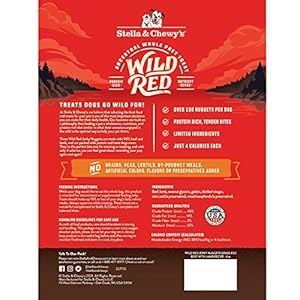 Stella & Chewy’s Wild Pink Jerky Nuggets Canine Treats Beef & Lamb Recipe, 6 oz. Bag