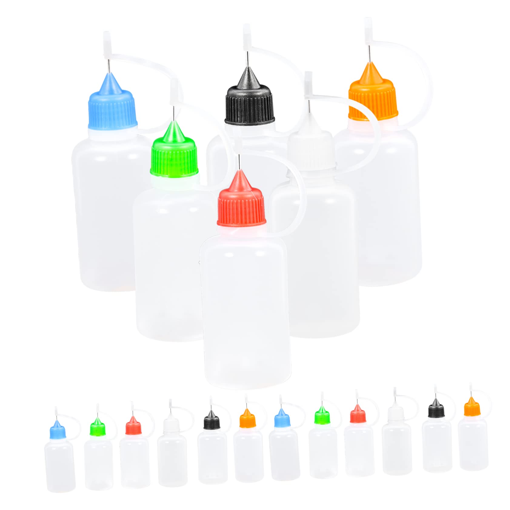EXCEART 54pezzi Bottiglie Squeeze per Liquidi Applicatori per Vernici Beccucci per e Creativi