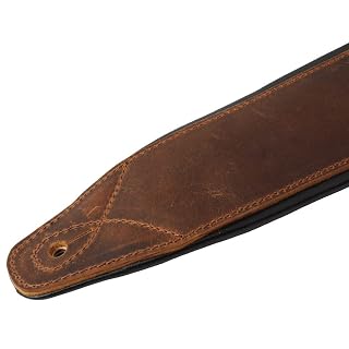 CZDYUF Sangle de guitare rembourrée en cuir pour guitare basse électrique Sangle d’épaule réglable - Les Beatles, Paul McCartney, John Lennon, RIngo Starr, George Harrison CZDYUF Sangle de guitare rembourrée en cuir pour guitare basse électrique Sangle d'épaule réglable – Image 5