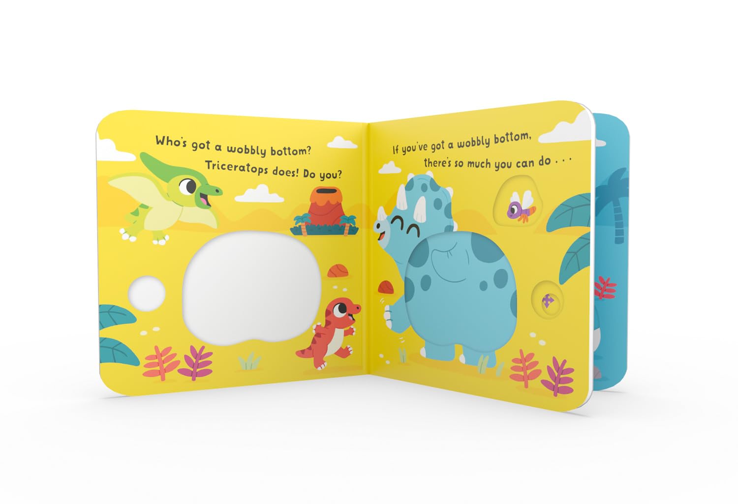 Dinosaur’s Wobbly Bottom: A fun-filled new interactive novelty board book series with sliders to wobble!