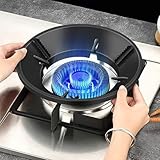LPG Gas Stove Air Guard, Energy Saving Gas Stove Stand, Heat-Efficient Cooking Shield (Pack of 2 with Lighter)