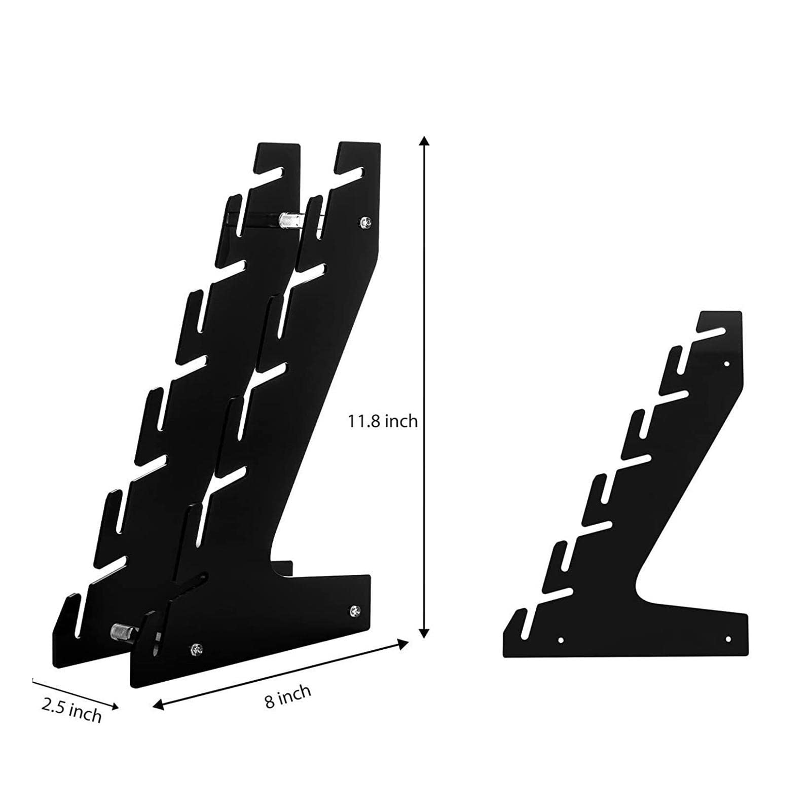 2 Ripiani Porta Cappelli con Spazio per Un Massimo di 5 Cappelli, Ideali per Comò O Armadio.