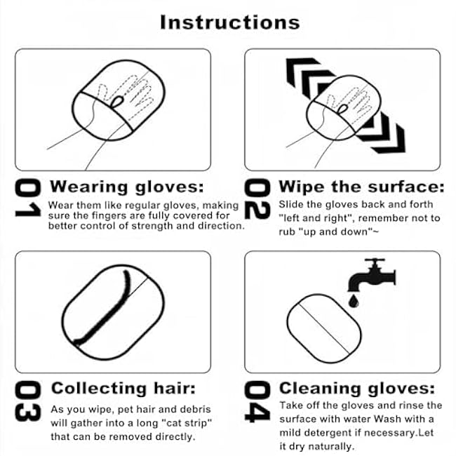 (3PCS) Pet Hair Remover Glove, 2025 New Efficient Grooming Gloves for Pet Hair, Pet Hair Remover Gloves for Dog & Cat, Reusable Pet Hair Remover Glove for Washing, Deshedding, Grooming-zqShVqFX