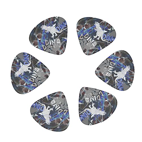 Lot de 12 médiators pour guitare électrique et acoustique Motif silhouette de dinosaure Marron - Les Beatles, Paul McCartney, John Lennon, RIngo Starr, George Harrison Lot de 12 médiators pour guitare électrique et acoustique Motif silhouette de dinosaure Marron – Image 3