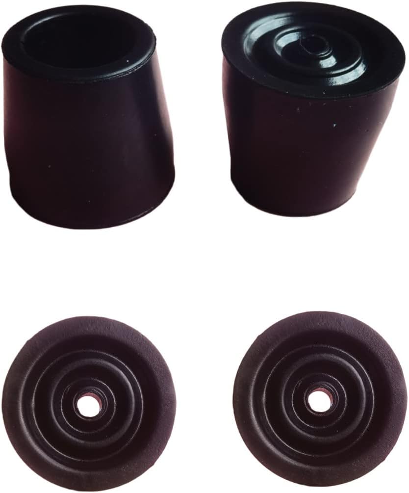 Walker Rubber Tips Replacement 1 Inch Heavy Duty Steel