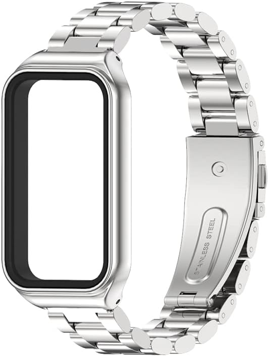 Miniatura 2 de Mejiwasmi Correa de repuesto para Amazfit Band 7, compatible con correa de metal Amazfit Band 7, accesorios de correa de reloj de acero inoxidable