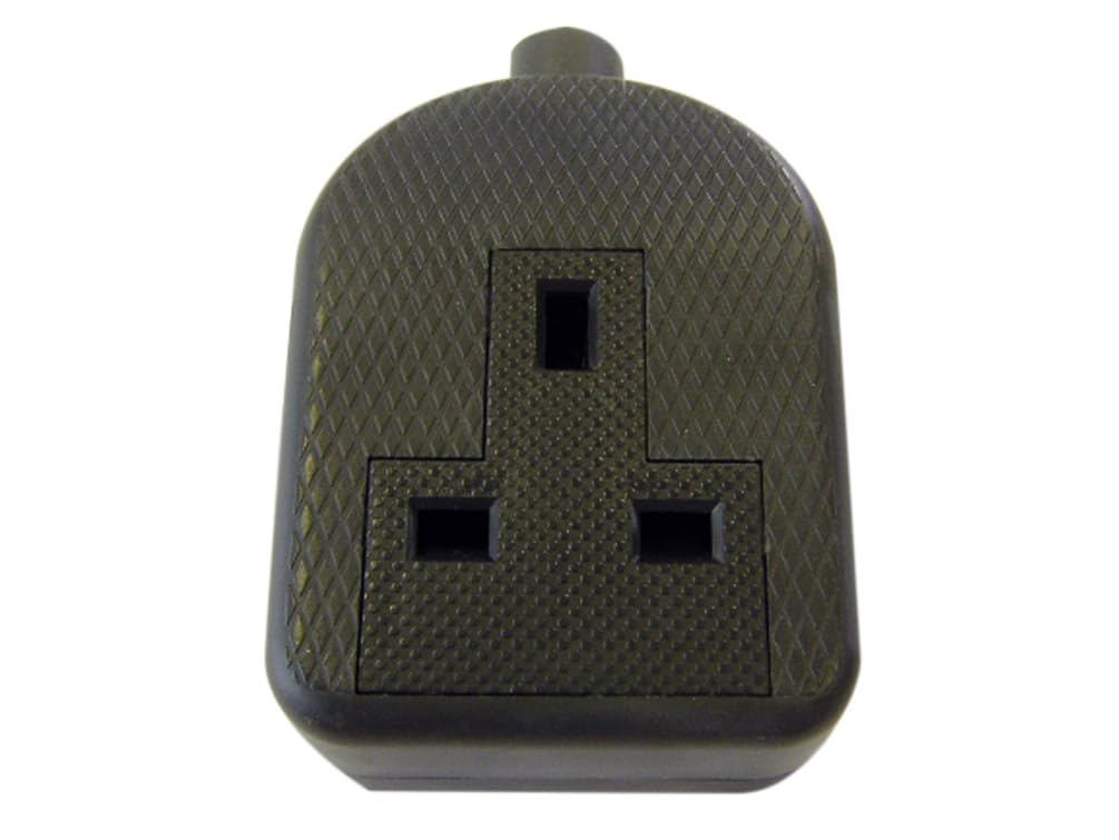 Dencon 9432BNB Trailing Socket 13A 1-Gang Black
