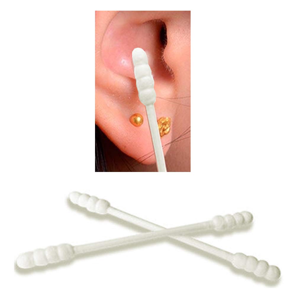 Generic 300ct Cotton Swabs Double Grooved Tipped Applicator Q Tip Safety Ear Wax Remover White