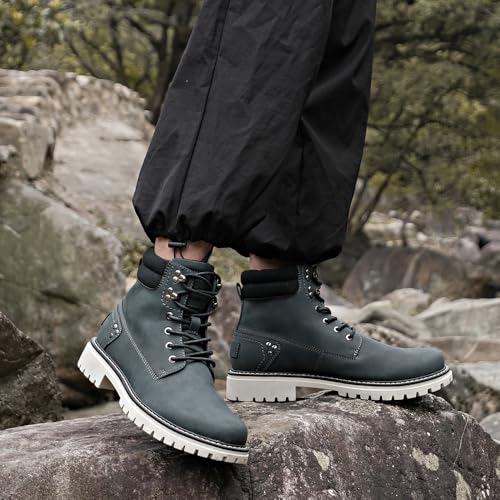 Image of Mens Snow Boots Fur Lined Hiking Boots Waterproof Anti-Slip Outdoor Climbing Shoes