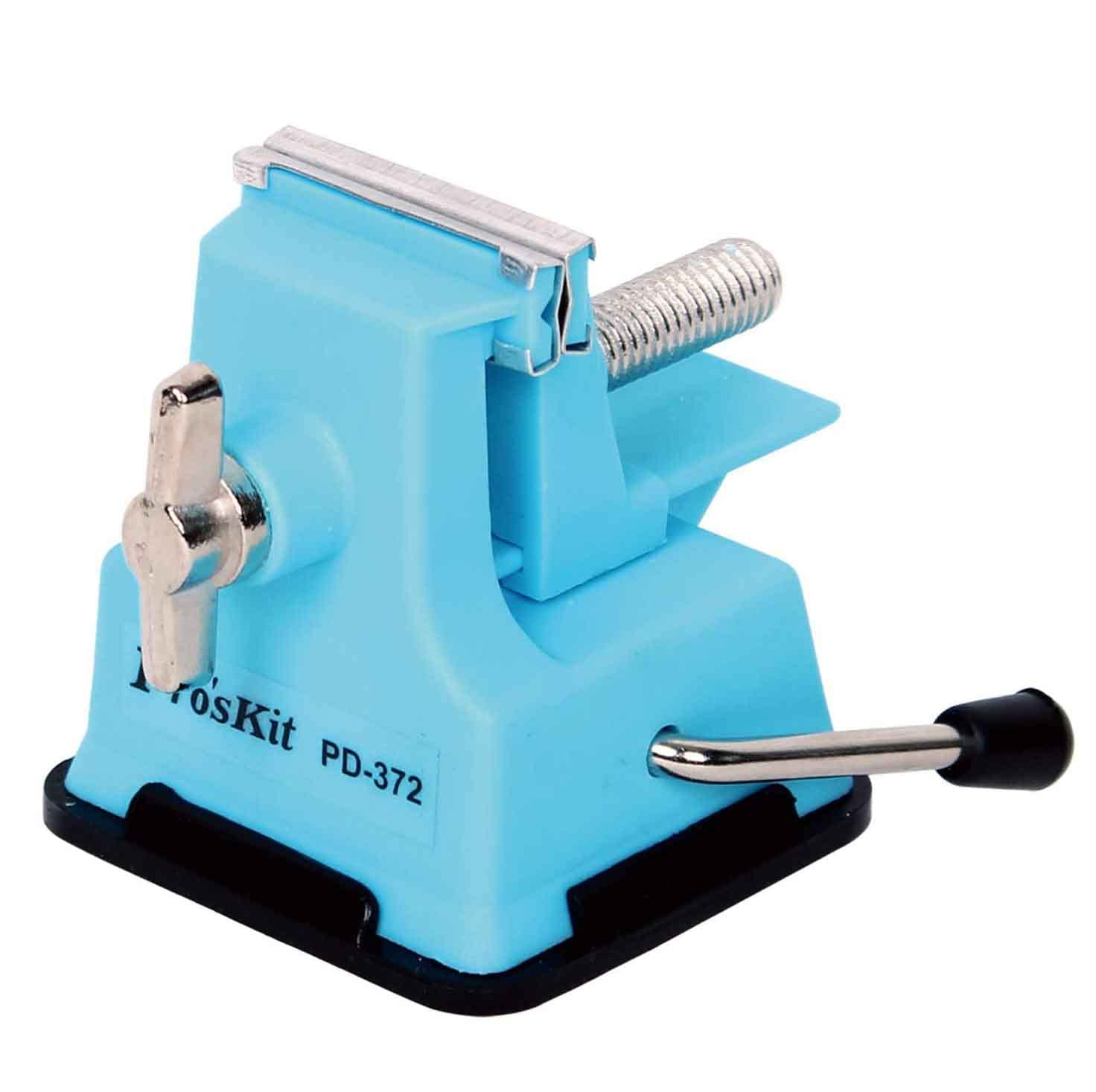 Sadiyamo Mini Tabletop Bench Suction Vice Adjustable Screw Bench Clamp for Small Work DIY Jewelry Craft Modeling Repair