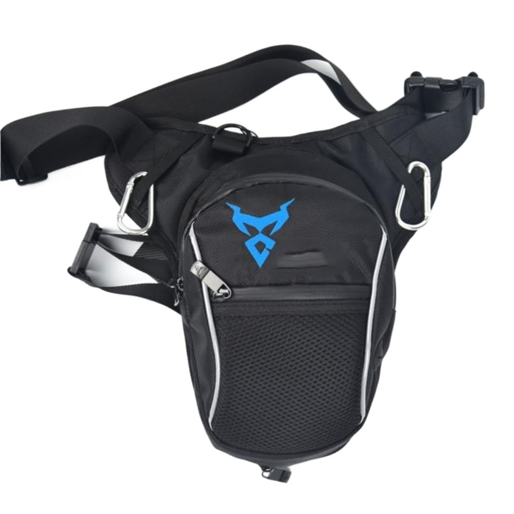 Marsupio Gamba Moto Borsa da gamba Moto Marsupio for motociclista Uomo Donna petto Bagagli esterno multifunzionali(0100MC Blue Bag)