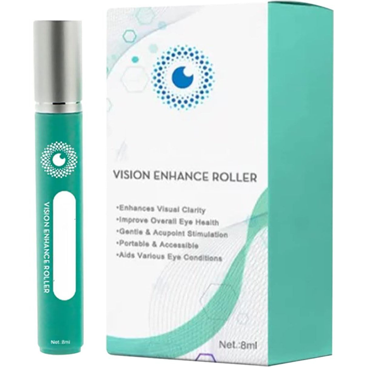 Medilisk - Medilisk Vision Enhance Roller, Vision Enhance Roller Medilisk, Ophthalmic Vision Enhance Roller, Relieve Eye Strain, Enhances Visual Clarity (1pcs)