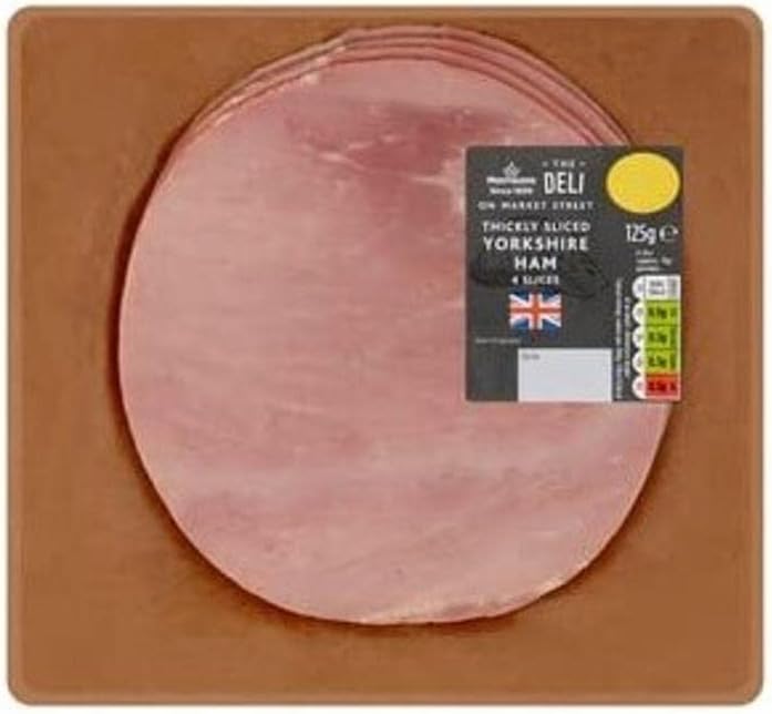 Morrisons Market Street Deli Thickly Sliced Yorkshire Ham 125g