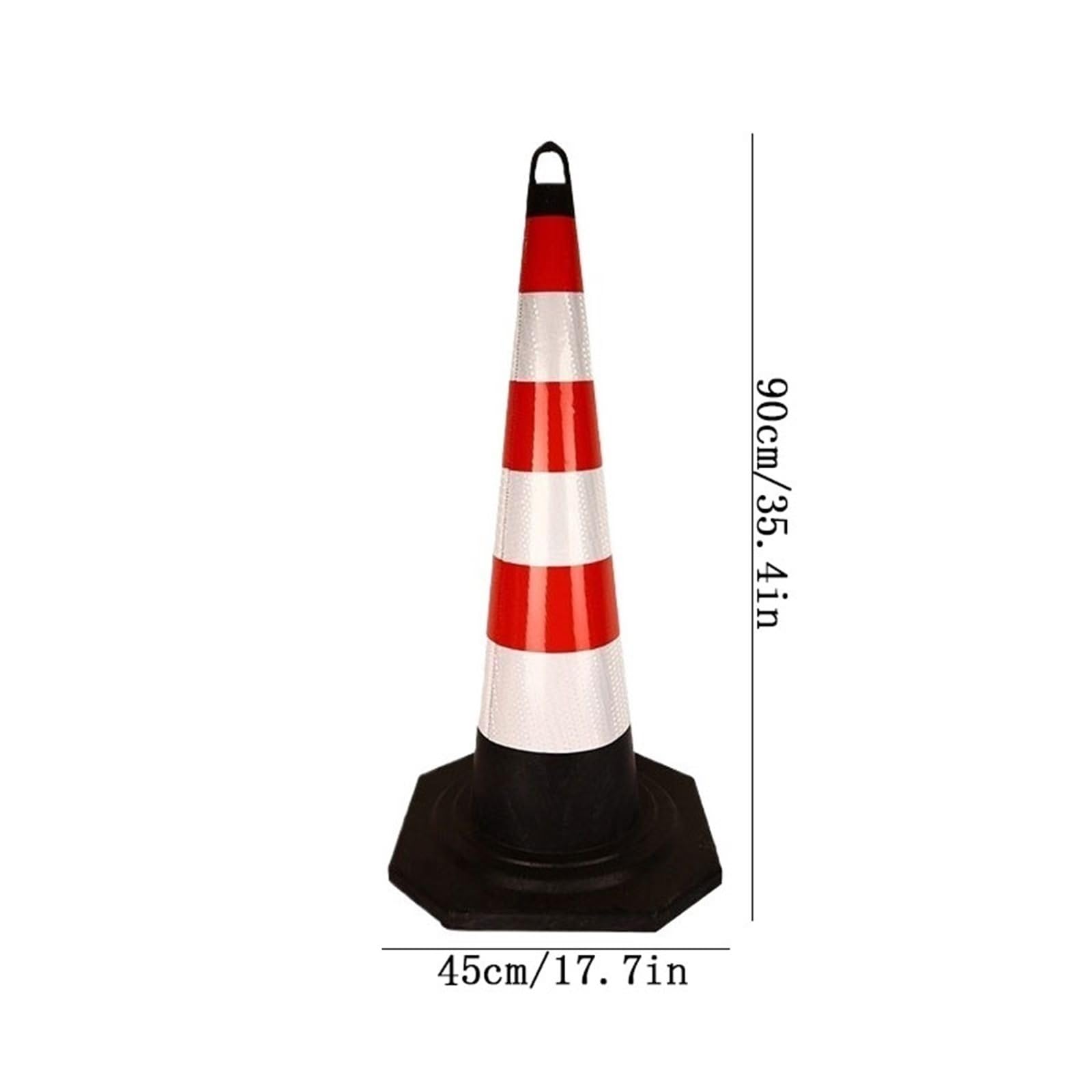 Cône de signalisation Lot de 5 cônes réfléchissants de 90 cm avec poignée for sports de plein air, slalom, entraînement de football Route
