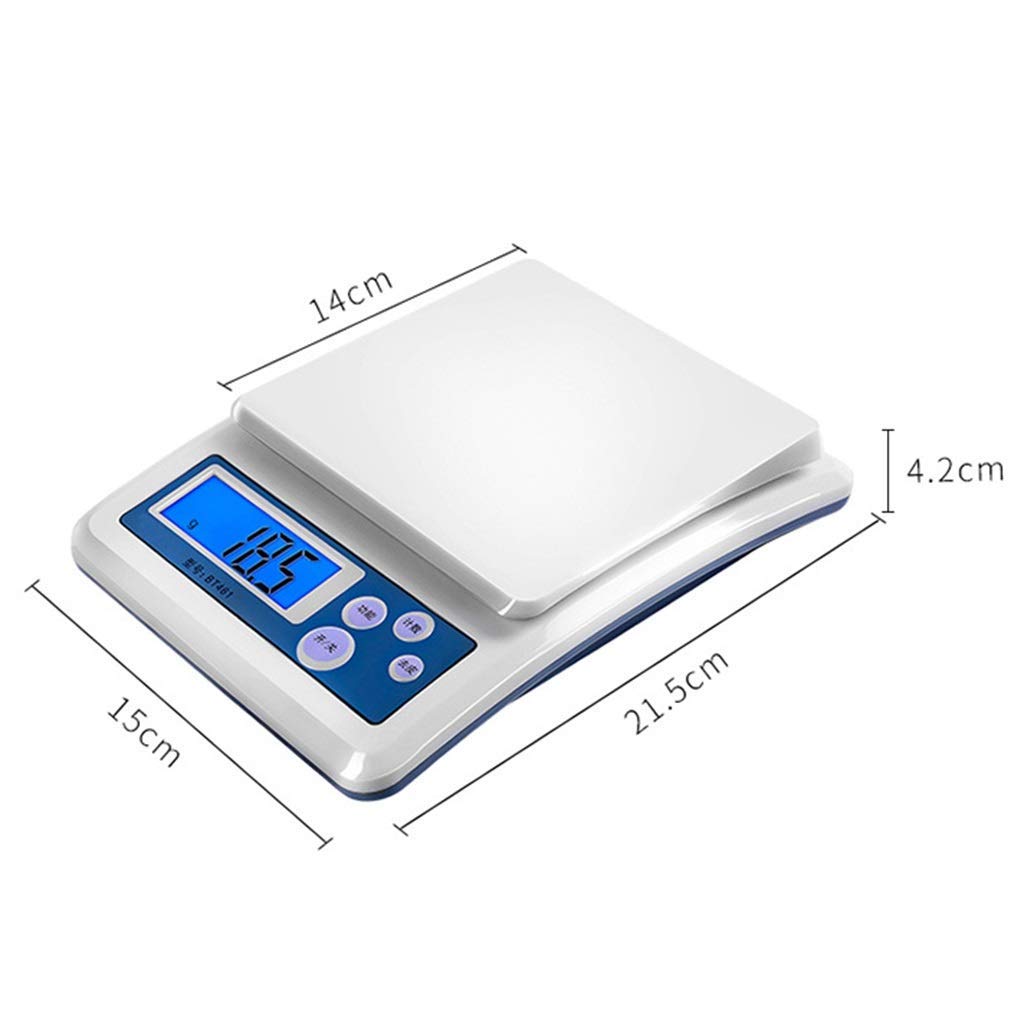 Precyzyjna analityczna waga elektroniczna Biżuteria 0,1 g Wagi cyfrowe Waga kuchenna do ziół/Laboratorium rozdzielczości Apteka Tak dalej (3 kg / 0,5 g) Elektroniczna waga kuchenna ze stali