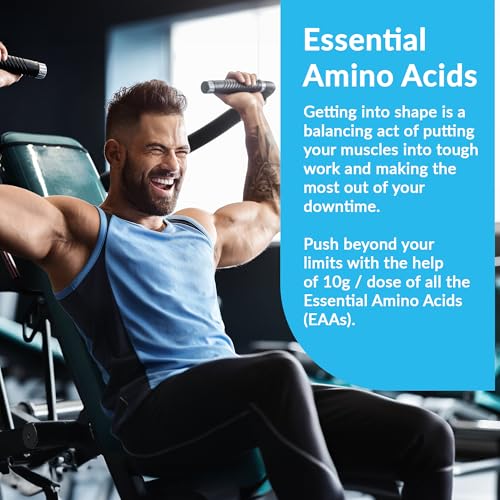 Image of Granite Essential Amino Acids Powder, Green Apple Flavor, with 10g EAAs and 7g BCAAs, Supports Muscle Recovery & Growth, Soy-Free, Gluten-Free (30 Servings)