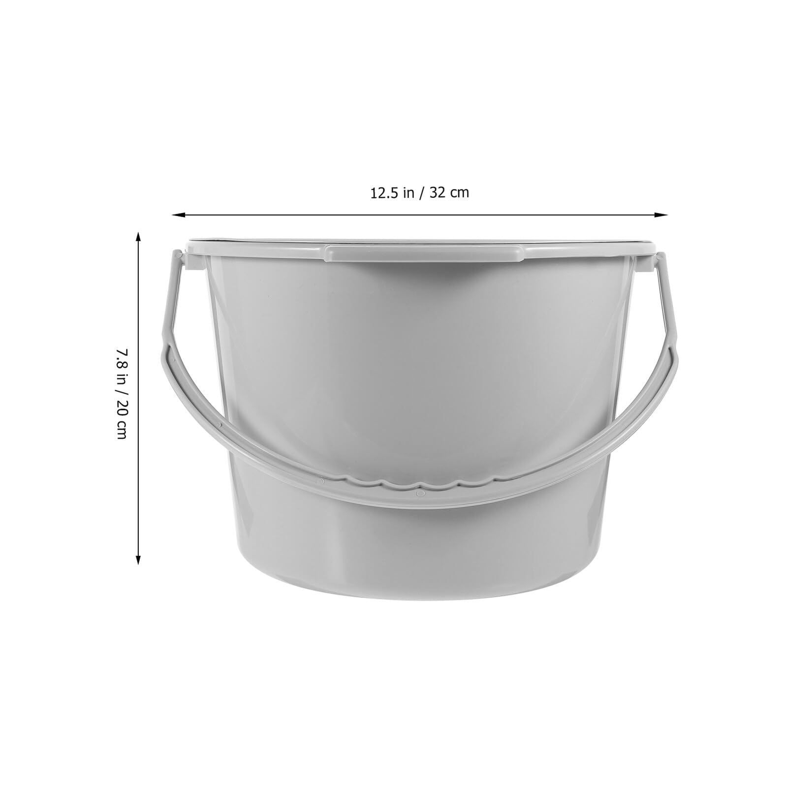 PLAFOPE Vaso da Notte Portatile Coperchio in Plastica, Sedile Comodo e Design Anti-spruzzo per Anziani e Uso Domestico