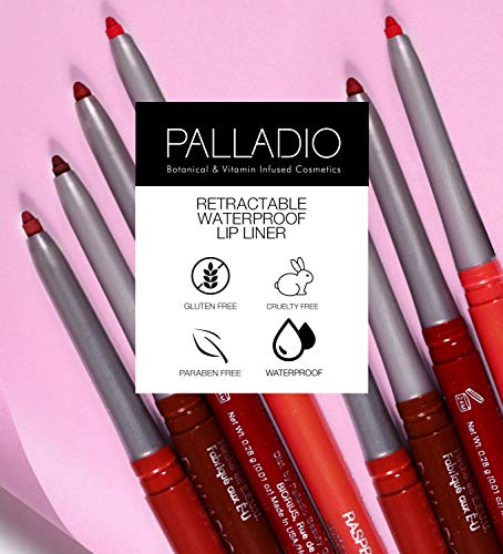 Palladio-Retractable-Waterproof-Lip-Liner-High-Pigmented-and-Creamy-Color-Slim-Twist-Up-Smudge-Proof-Formula-with-Long-Lasting-All-Day-Wear-No-Sharpener-Required-Nearly-Nude-1-Count Palladio Retractable Waterproof Lip Liner High Pigmented and Creamy Color Slim Twist Up Smudge Proof Formula with Long Lasting All Day Wear No Sharpener Required, Nearly Nude