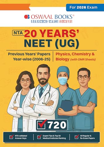 Oswaal NTA NEET (UG) | 20 Years' Previous Solved Papers| Year-wis...