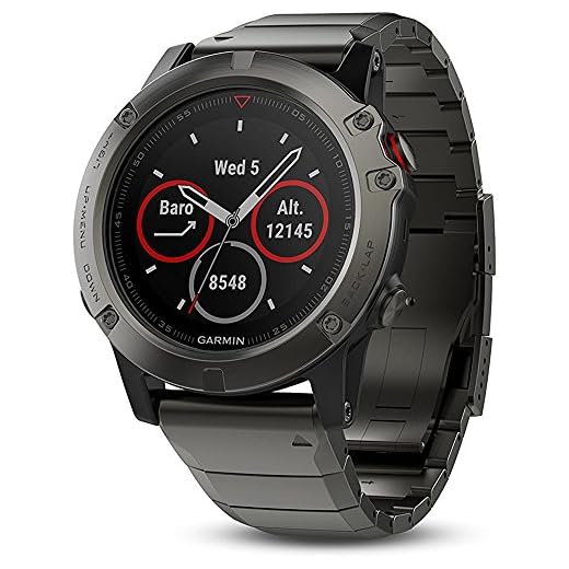 Garmin Fenix 5X Sapphire - Slate Gray with Metal Band