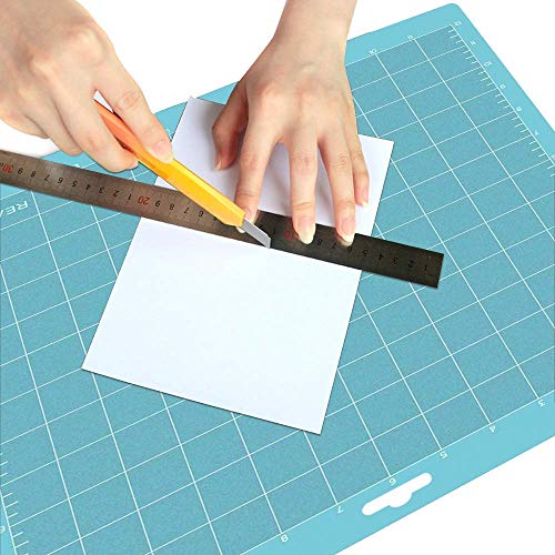 Image of REALIKE 12x12 Cutting Mat for Silhouette Cameo 3 /2 /1 (3 Mats - StandardGrip, LightGrip, StrongGrip), Gridded Adhesive Non-Slip Cut Mat for Crafts, Quilting, Sewing, Scrapbooking and All Arts