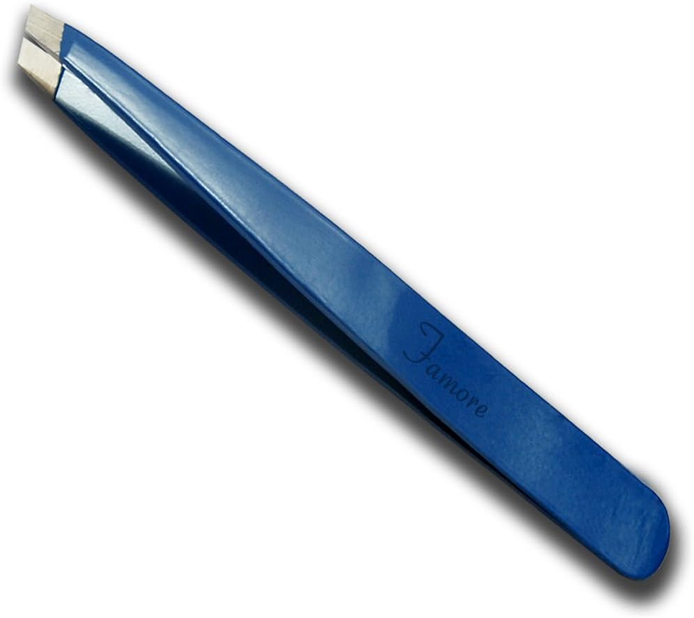 Slanted Flat Tip Tweezers (Item# 549)