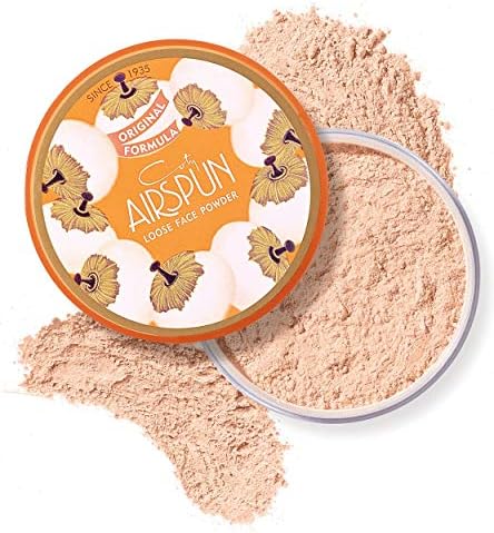 Coty Airspun Loose Face Powder 2.3 Ounce Honey Beige Light Peach Tone Loose Face Powder, for Setting or Foundation, Lightweight, Long Lasting, Pack of 1