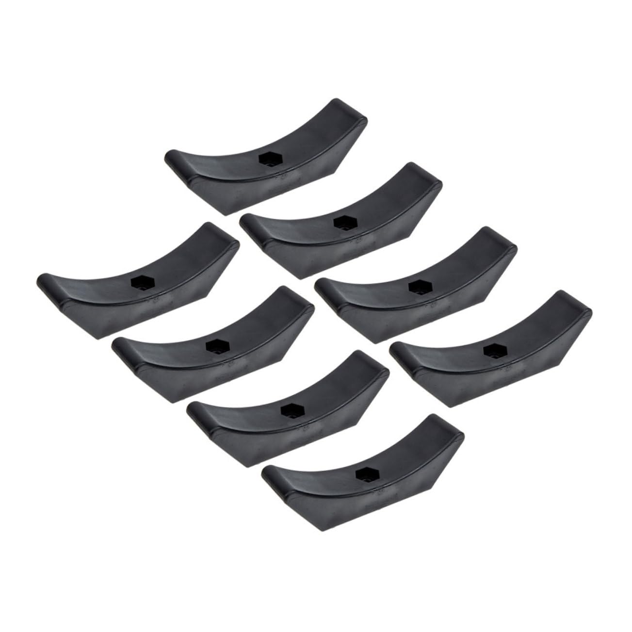 Mikinona 8Pcs Dumbbell Stands Compact Plastic Dumbbell Racks for Home Gym Lightweight and Stable Weight Holder Prevents Rolling and Floor Damage for Exercise Storage