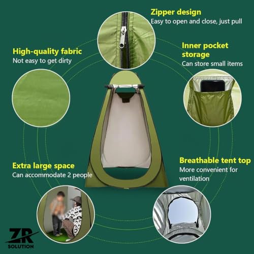 Pop Up Changing Tent Tienda portátil instantánea para ducha y privacidad con ventana de ventilación para camping y playa miniatura 2