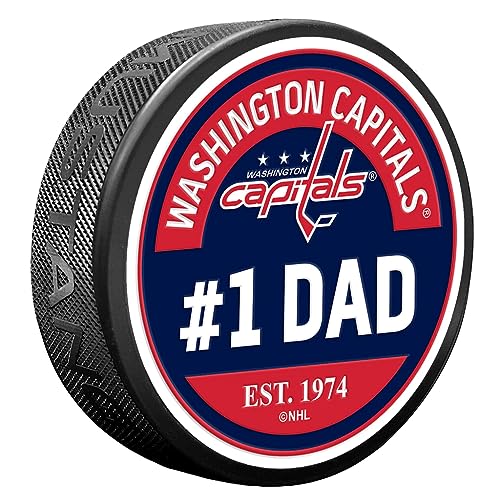Sports Decor Washington Capitals #1 Dad Textured Puck