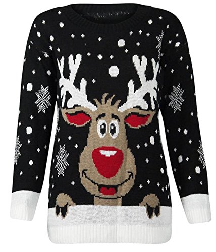 Pull fille noir FashionClothing vêtement d'hiver chaud et léger taille 11-12 ans
