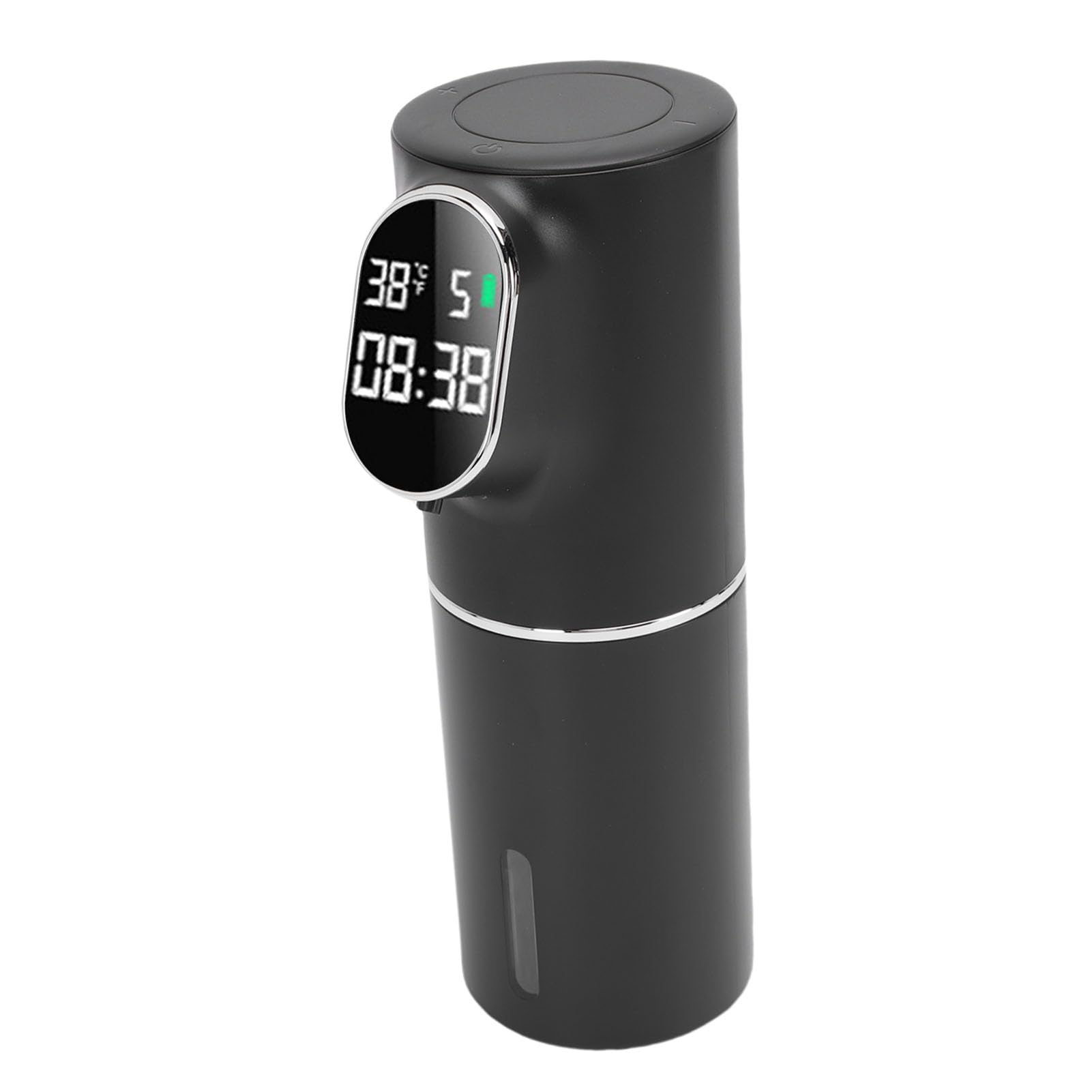 Dispensador Automático de Espumoso, Dispensador de de Manos Eléctrico Recargable sin Contacto para Cocina y Baño, ABS de 320ml (Negra)