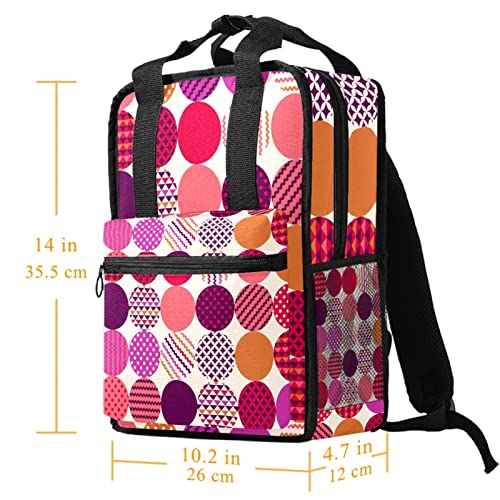 Sac à dos géométrique avec bretelles réglables ergonomiques