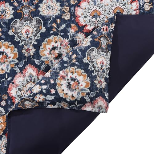Image of HiEnd Accents Derby Washed Linen 3 Piece King Vintage Floral Comforter Set