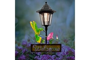 Hummingbird Welcome Lights: Crosslight Solar LED Garden Stake Light