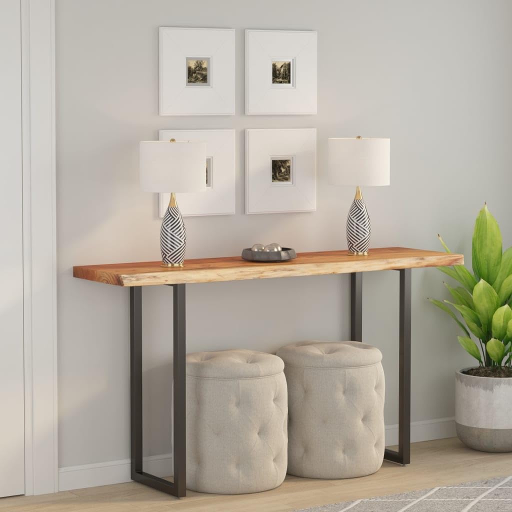 vidaXL Tablero Rectangular Madera de Acacia Borde Vivo 160x40x3,8 cm