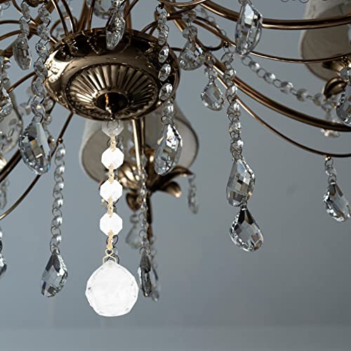 Uonlytech 5 Pcs Limpar Prismas de Cristal Pendurado Ornamento Suncatcher Pingente Pendurado Ornament