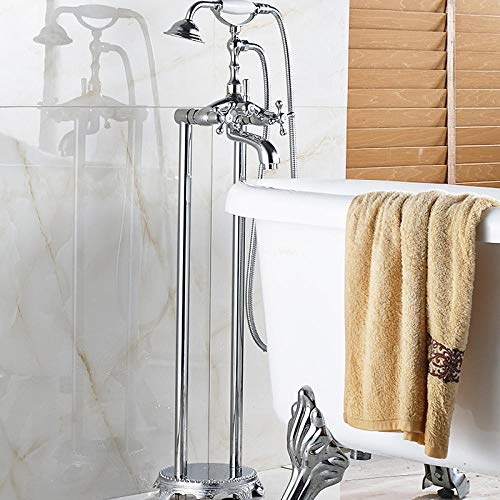 Robinet de bain sur pied double poignée pour remplacer un mitigeur défectueux