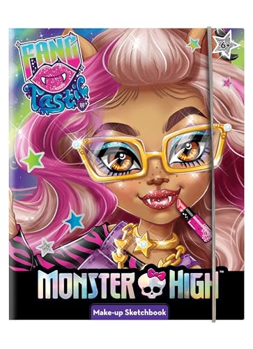 Carnet de croquis Monster High avec trousse de maquillage -...