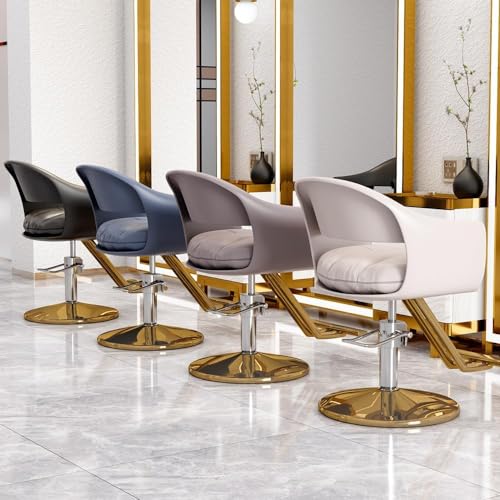 Regulowany fotel kosmetyczny spa z wytrzymałą pompą hydrauliczną obracany o 360° profesjonalny sprzęt do salonu do użytku domowego wygodny friseurstuhl dla fryzjerów