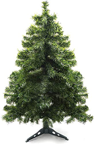 60 cm tafel kerstboom, kunstmatige mini kerstboom met led-lichtsnoeren & ornamenten (kerstboom) - Image 3